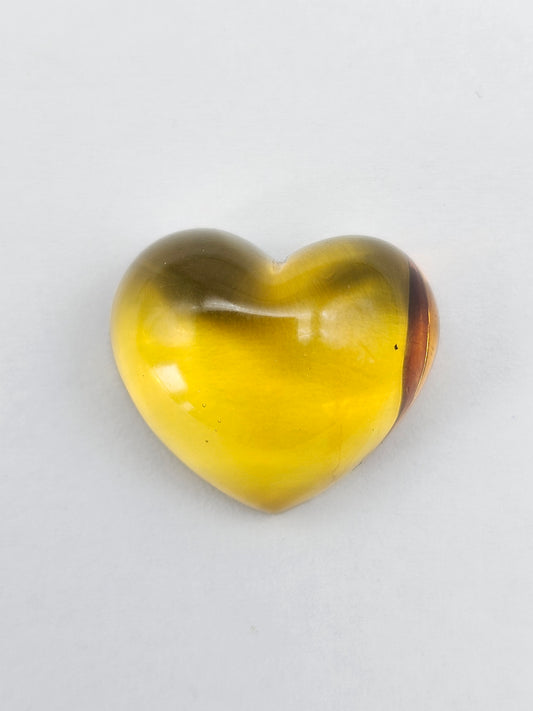 Amber Heart Cabochon