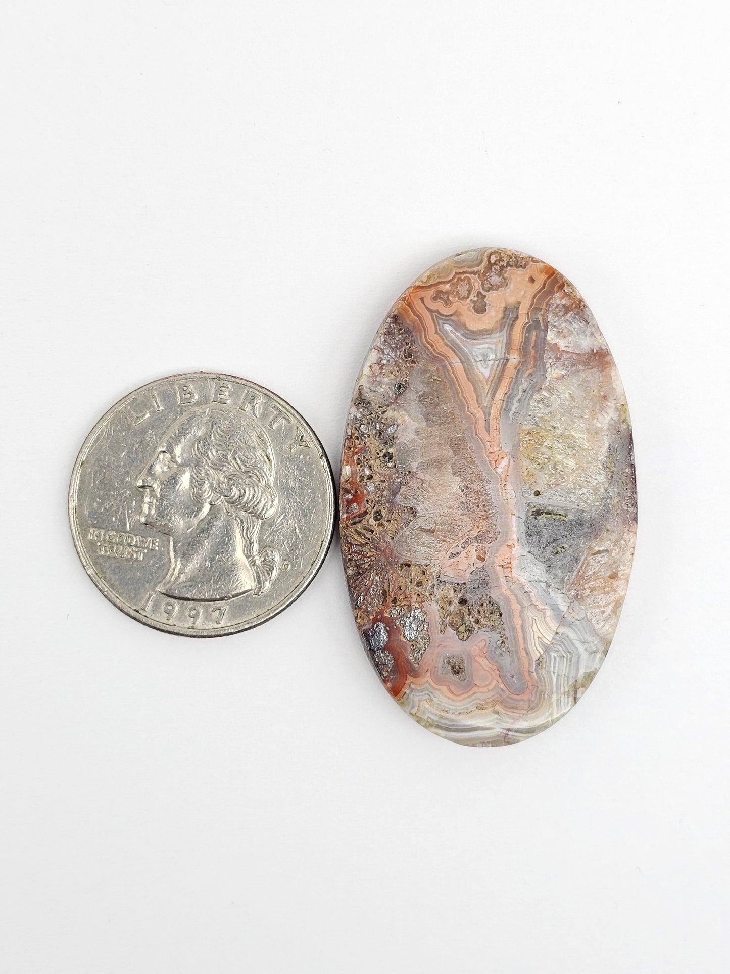 Mexican Crazy Lace Agate Cabochon