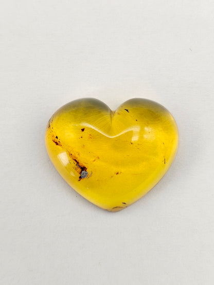 Amber Heart Cabochon