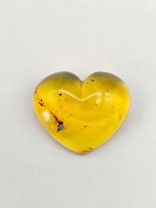 Amber Heart Cabochon