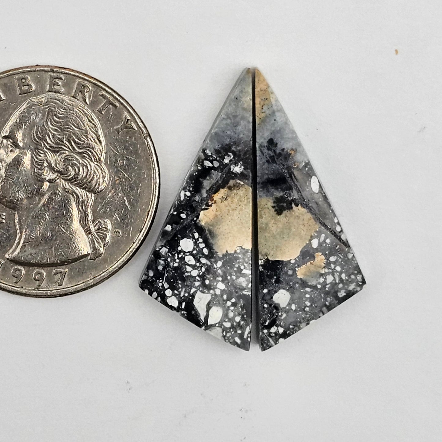 Maligano Jasper cabochon pair