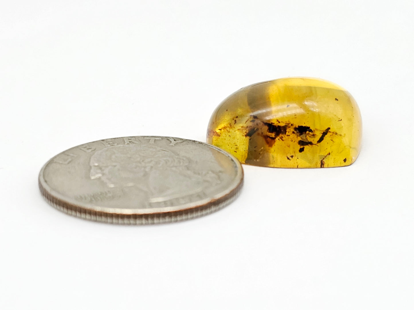 Amber Heart Cabochon
