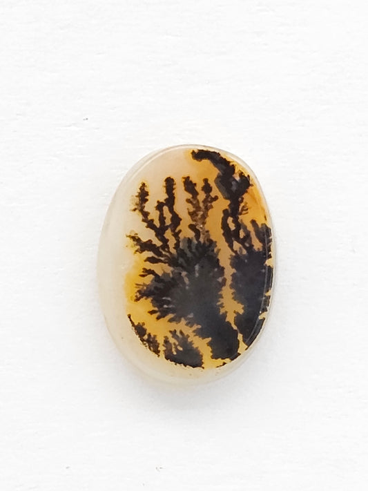 Scenic Dendritic Agate Cabochon – Natural Landscape Stone