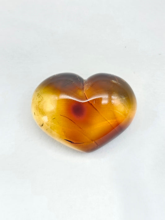 Amber Heart Cabochon