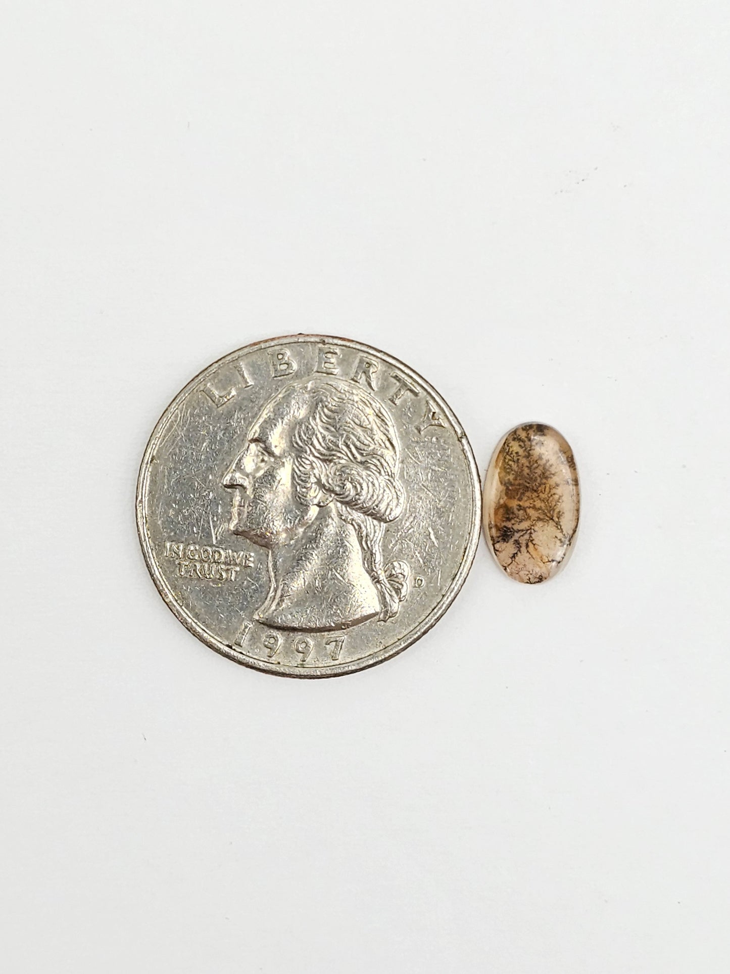 Scenic Dendritic Agate Cabochon – Natural Landscape Stone