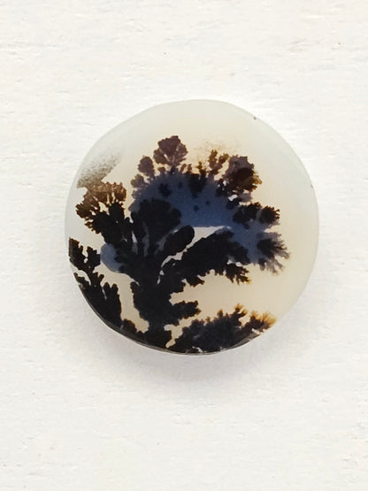 Scenic Dendritic Agate Cabochon – Natural Landscape Stone