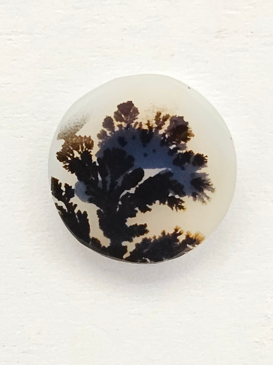 Scenic Dendritic Agate Cabochon – Natural Landscape Stone