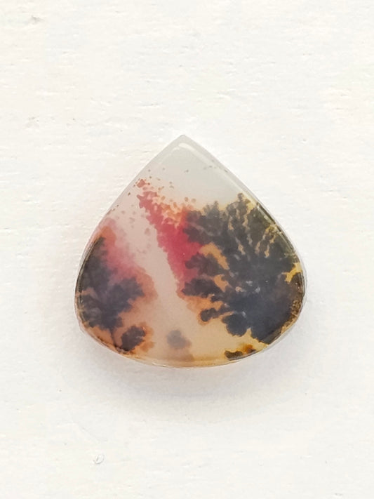 Scenic Dendritic Agate Cabochon – Natural Landscape Stone