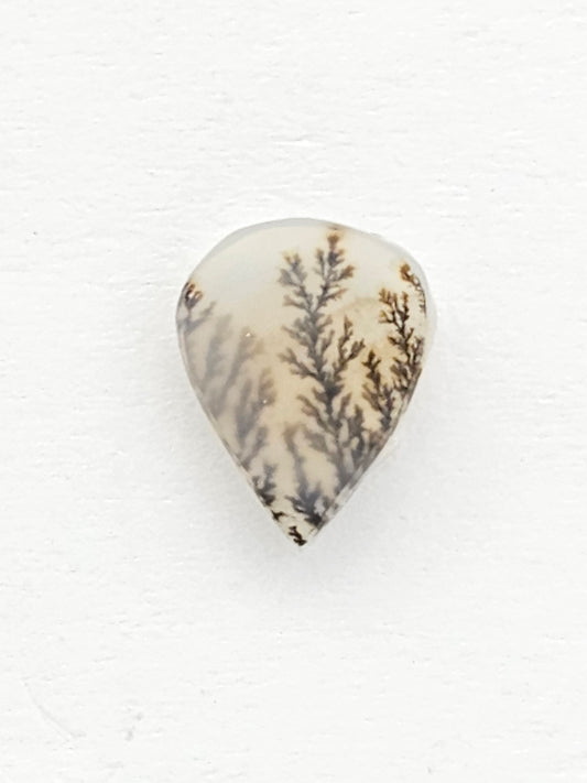 Scenic Dendritic Agate Cabochon – Natural Landscape Stone