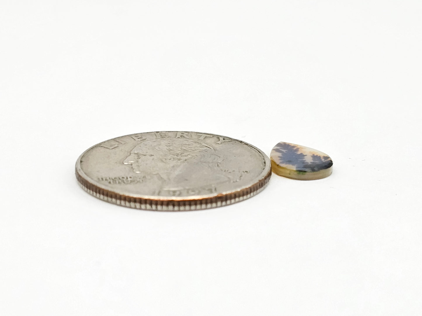 Scenic Dendritic Agate Cabochon – Natural Landscape Stone
