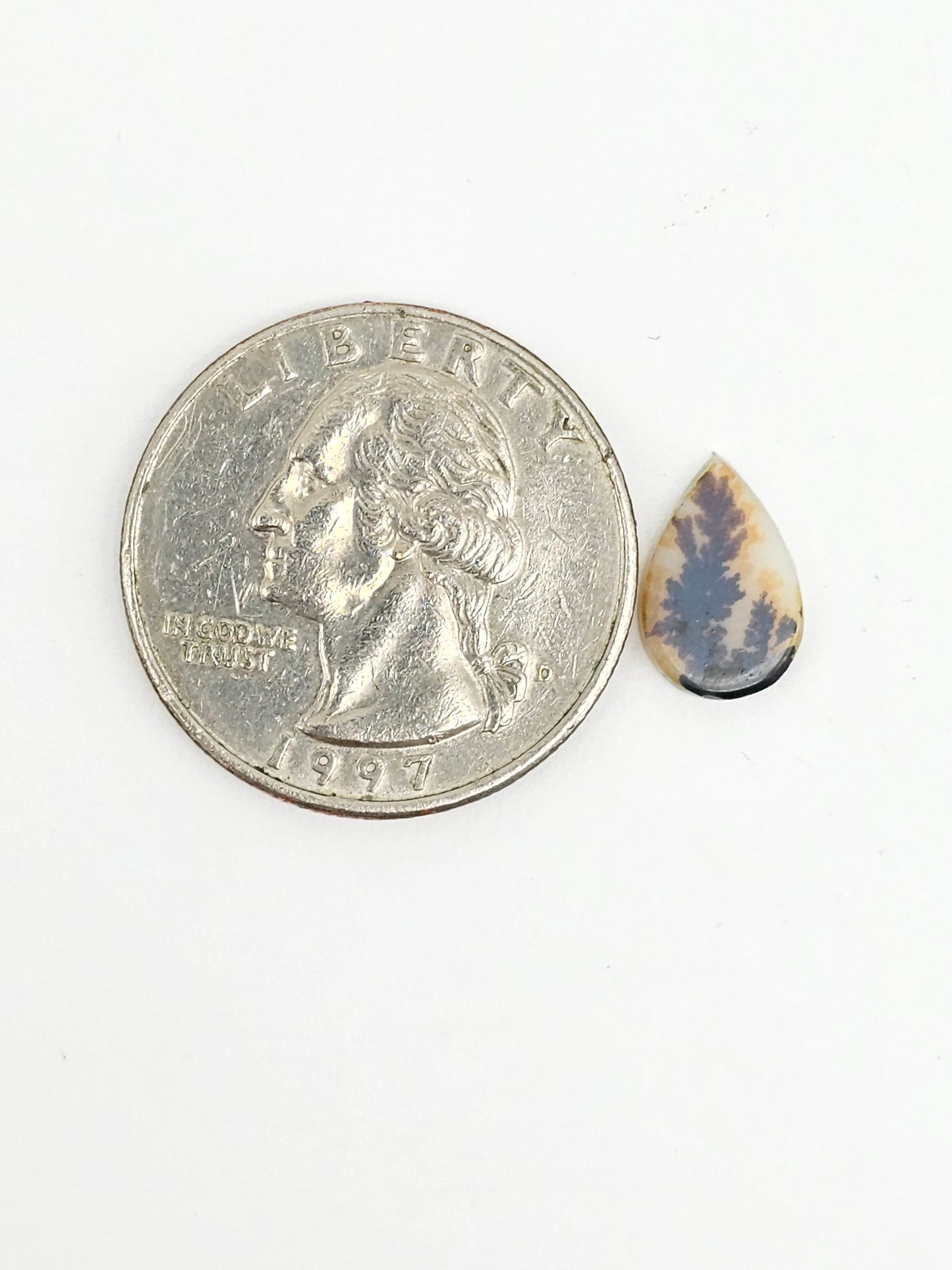 Scenic Dendritic Agate Cabochon – Natural Landscape Stone