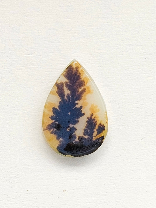 Scenic Dendritic Agate Cabochon – Natural Landscape Stone