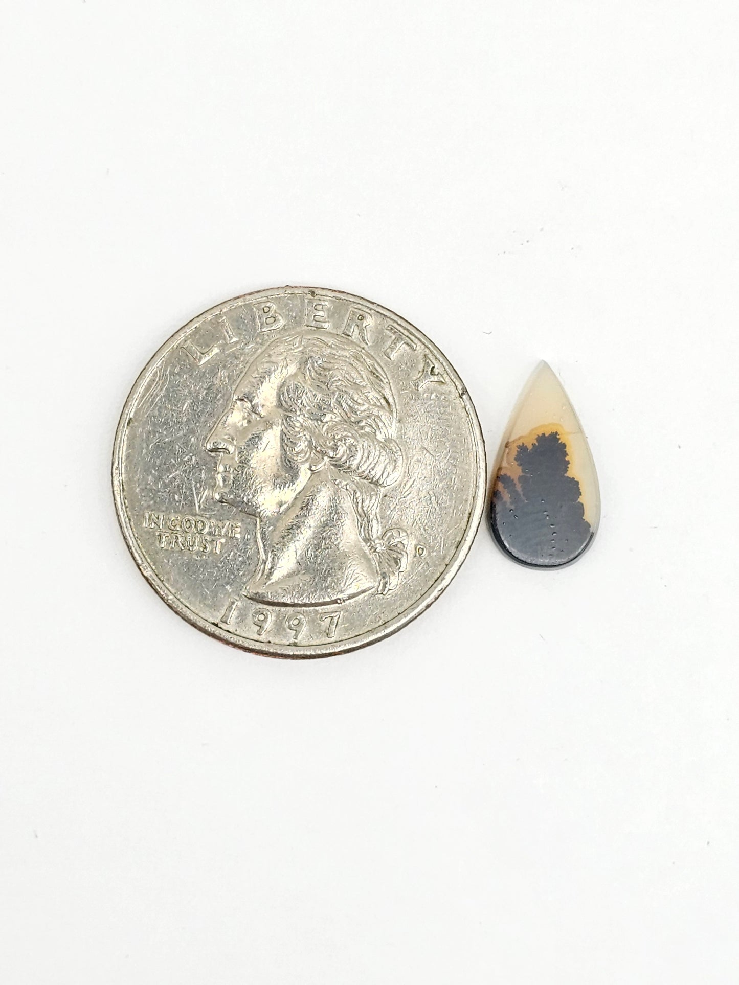 Scenic Dendritic Agate Cabochon – Natural Landscape Stone
