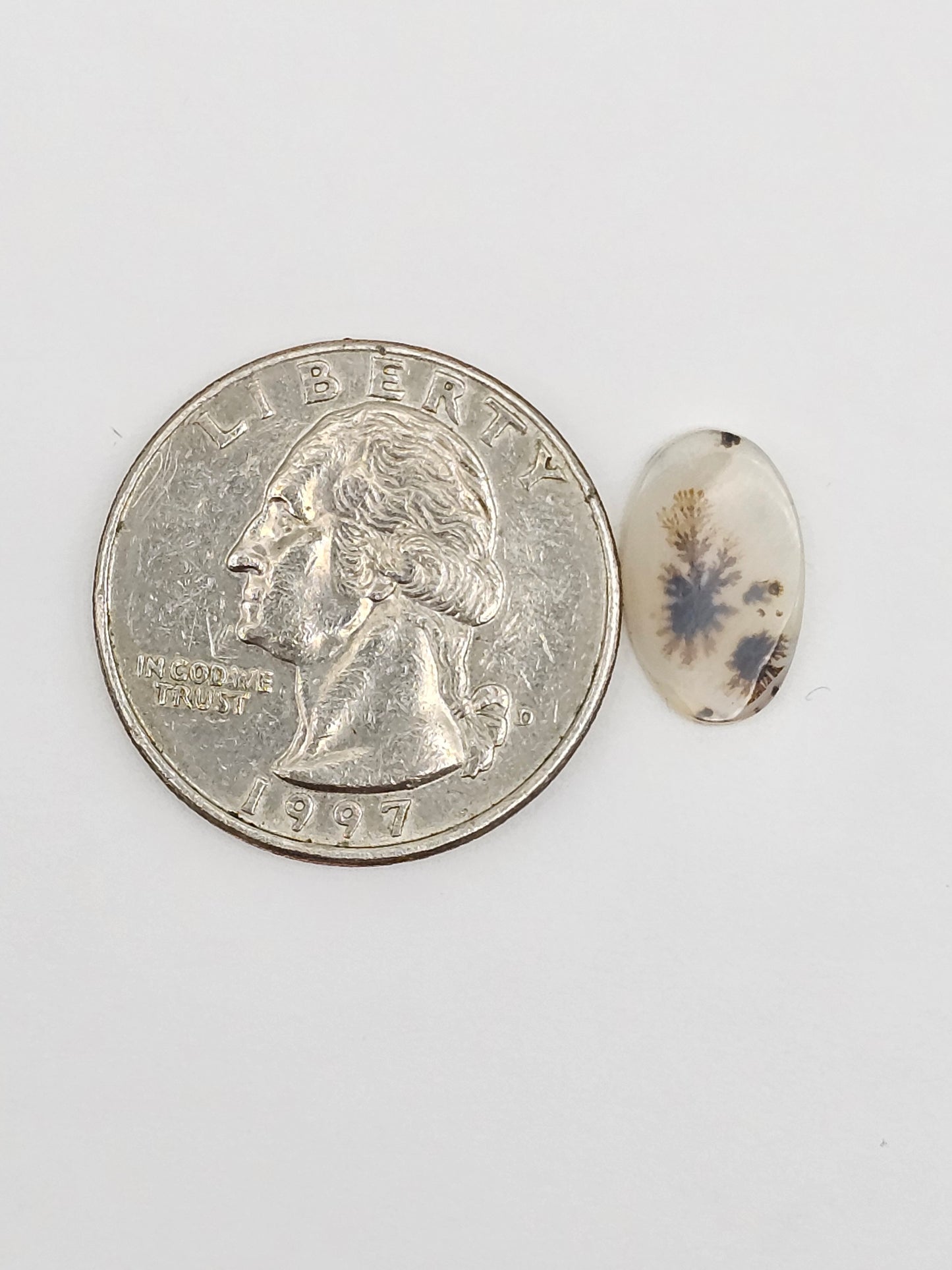 Scenic Dendritic Agate Cabochon – Natural Landscape Stone