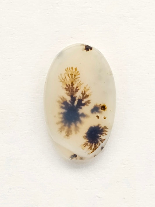 Scenic Dendritic Agate Cabochon – Natural Landscape Stone