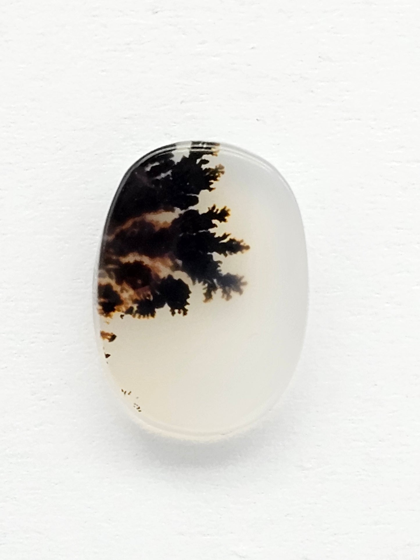 Scenic Dendritic Agate Cabochon – Natural Landscape Stone