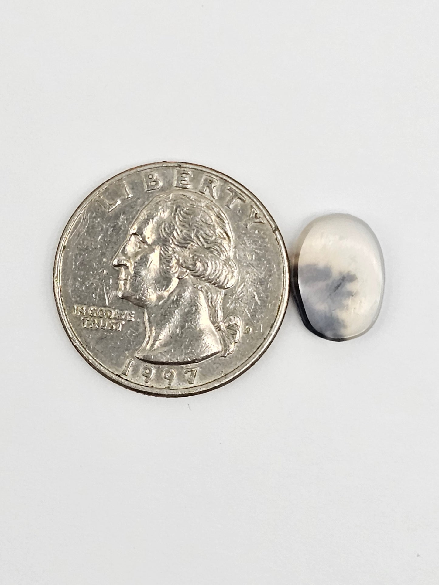 Scenic Dendritic Agate Cabochon – Natural Landscape Stone