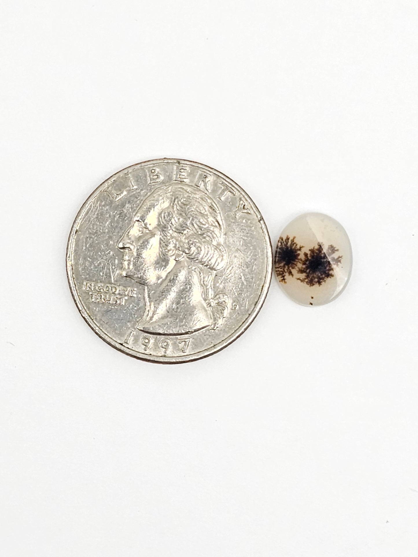 Scenic Dendritic Agate Cabochon – Natural Landscape Stone