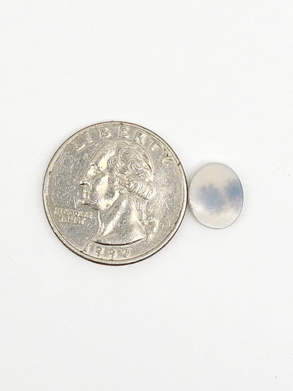 Scenic Dendritic Agate Cabochon – Natural Landscape Stone