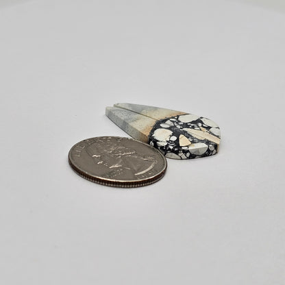 Maligano Jasper cabochon pair