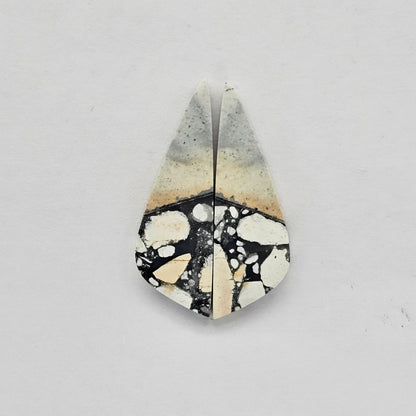 Maligano Jasper cabochon pair