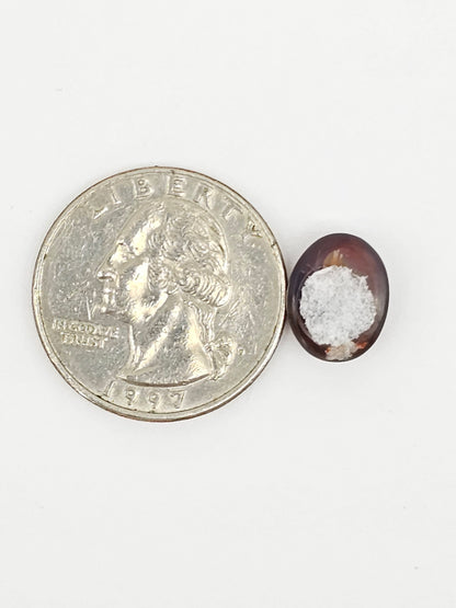 Mexican Fire Agate Cabochon – Natural Iridescent Gemstone