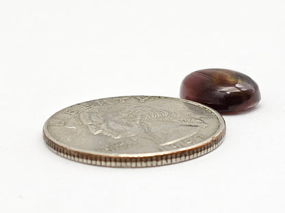 Mexican Fire Agate Cabochon – Natural Iridescent Gemstone