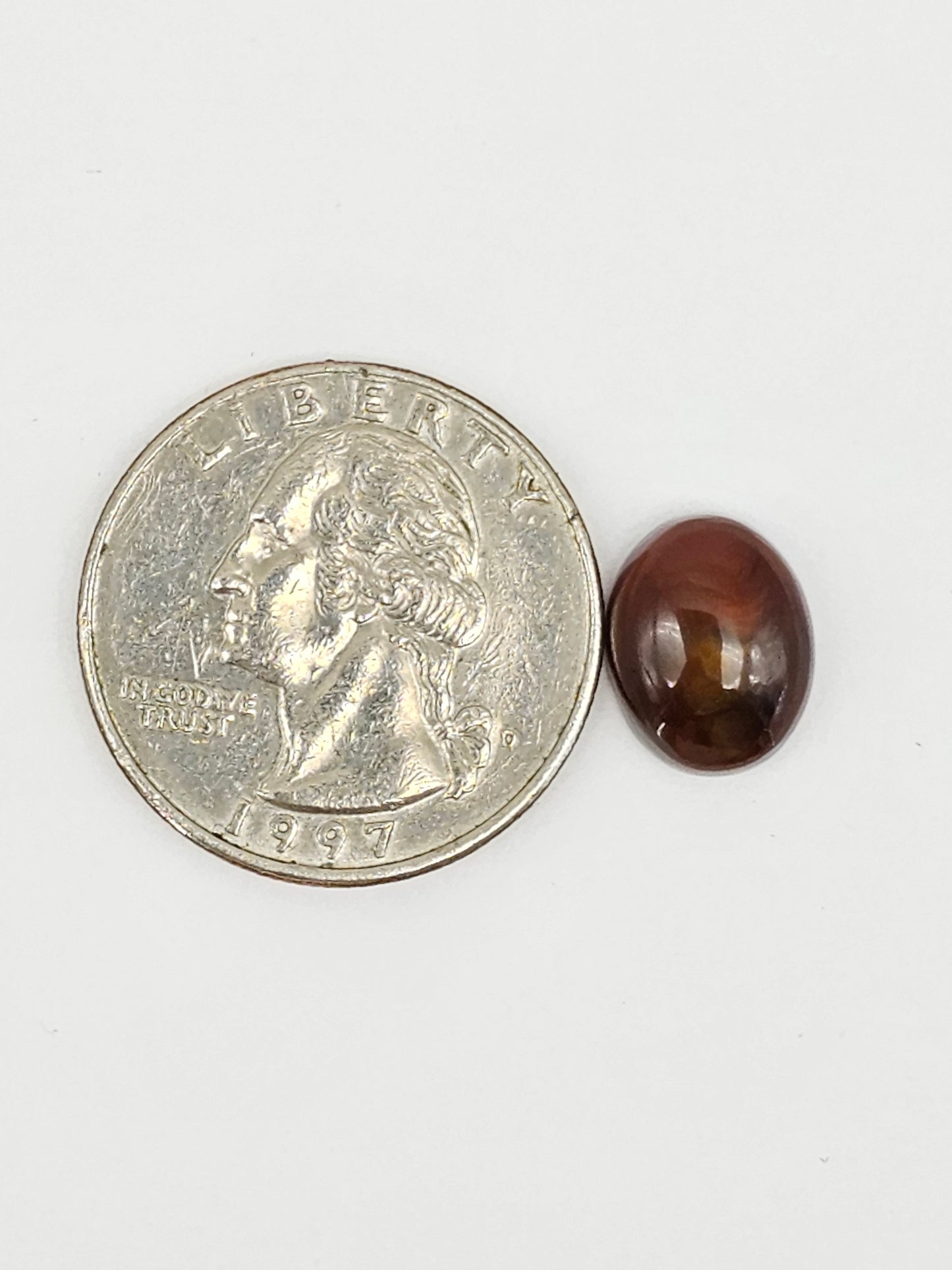 Mexican Fire Agate Cabochon – Natural Iridescent Gemstone