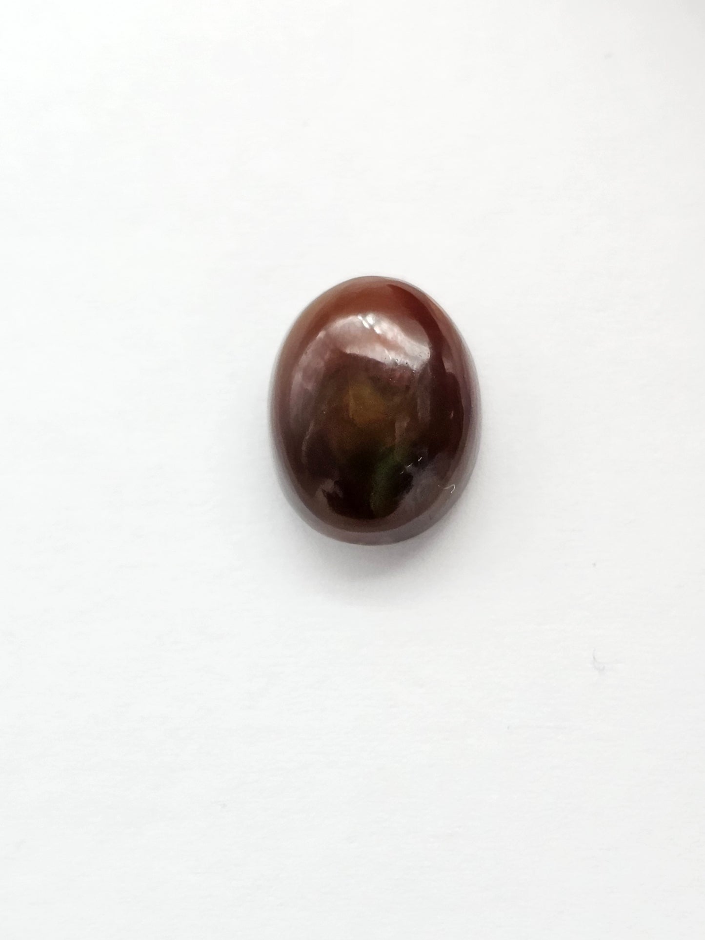 Mexican Fire Agate Cabochon – Natural Iridescent Gemstone