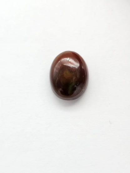 Mexican Fire Agate Cabochon – Natural Iridescent Gemstone