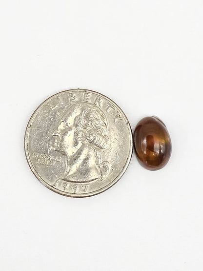 Mexican Fire Agate Cabochon – Natural Iridescent Gemstone