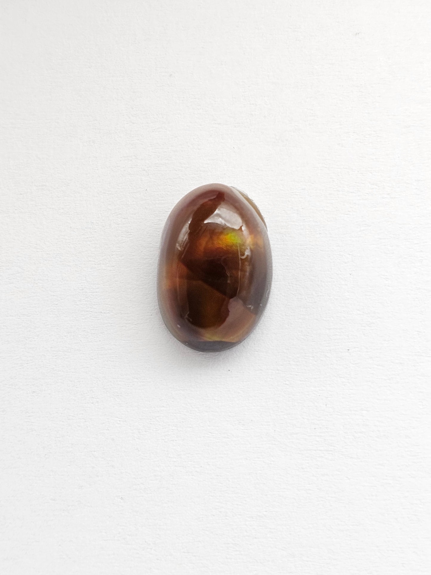Mexican Fire Agate Cabochon – Natural Iridescent Gemstone