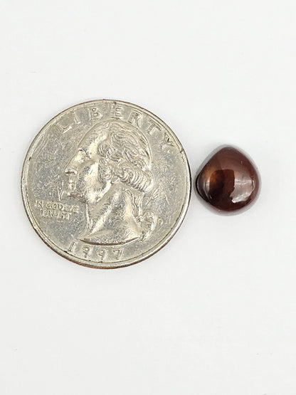 Mexican Fire Agate Cabochon – Natural Iridescent Gemstone