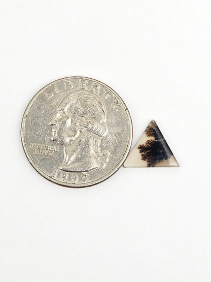 Scenic Dendritic Agate Cabochon – Natural Landscape Stone