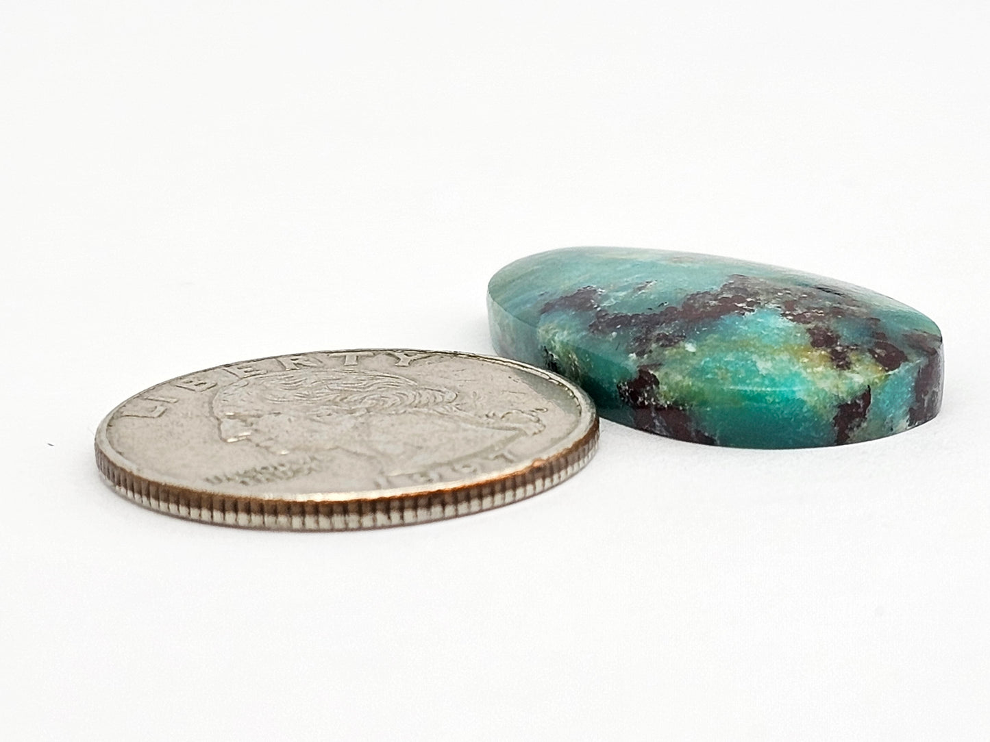 Mexican Chrysocolla Oval Cabochon – Blue Green Natural Stone