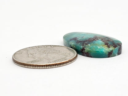 Mexican Chrysocolla Oval Cabochon – Blue Green Natural Stone