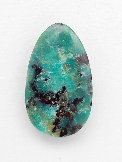 Mexican Chrysocolla Oval Cabochon – Blue Green Natural Stone