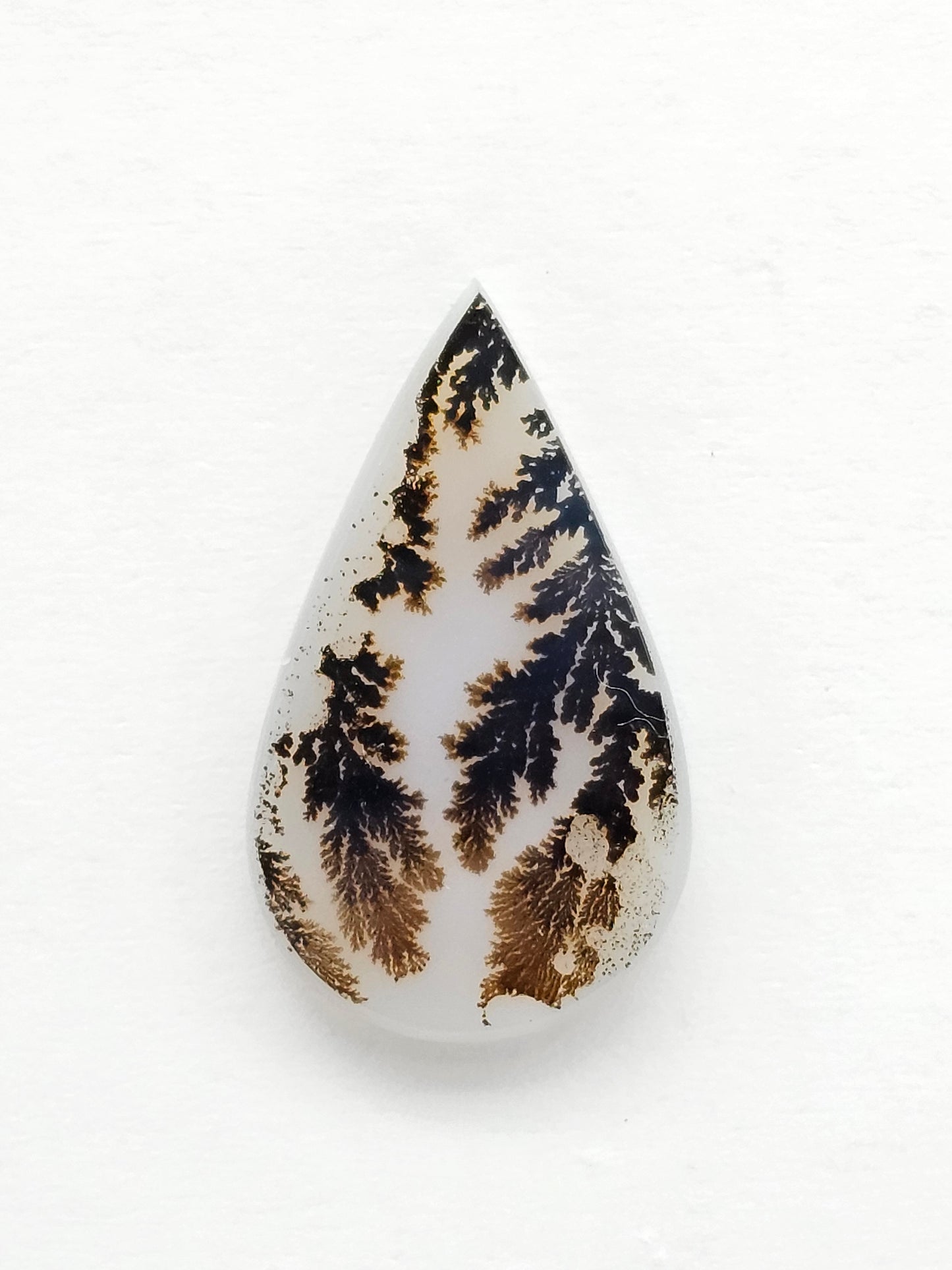 Scenic Dendritic Agate Cabochon – Natural Landscape Stone