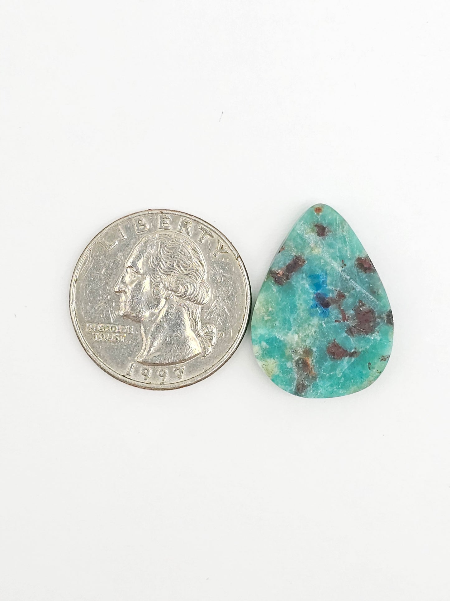 Mexican Chrysocolla Oval Cabochon – Blue Green Natural Stone