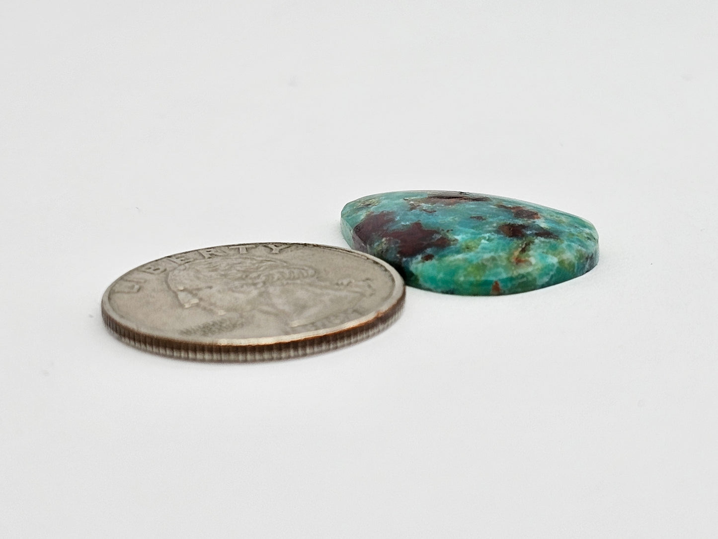 Mexican Chrysocolla Oval Cabochon – Blue Green Natural Stone