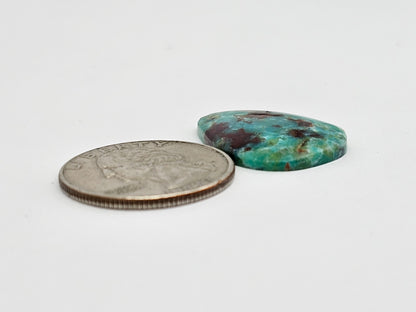 Mexican Chrysocolla Oval Cabochon – Blue Green Natural Stone
