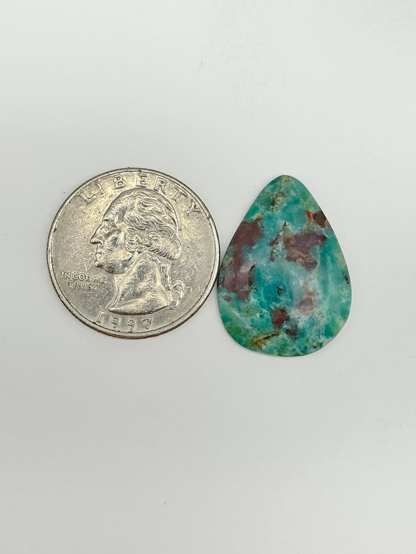 Mexican Chrysocolla Oval Cabochon – Blue Green Natural Stone