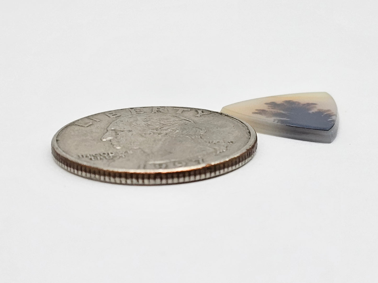 Scenic Dendritic Agate Cabochon – Natural Landscape Stone