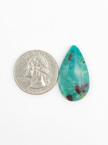 Mexican Chrysocolla Oval Cabochon – Blue Green Natural Stone