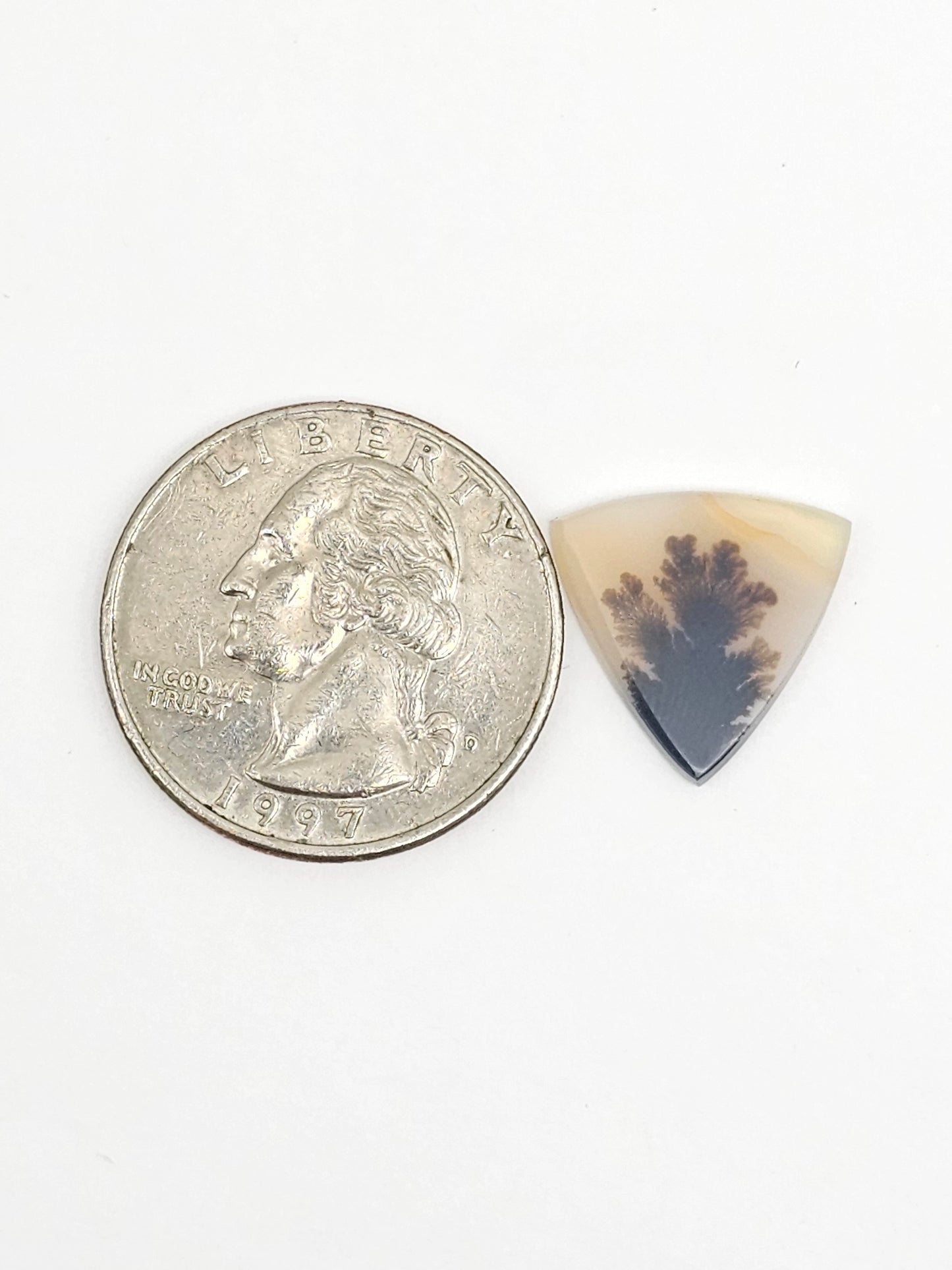 Scenic Dendritic Agate Cabochon – Natural Landscape Stone