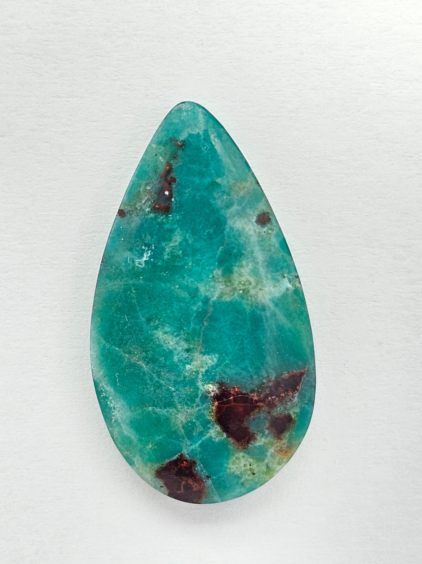 Mexican Chrysocolla Oval Cabochon – Blue Green Natural Stone