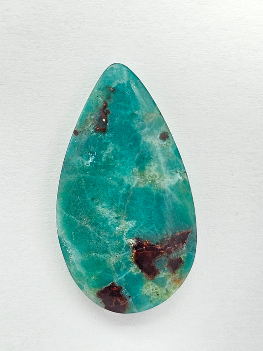 Mexican Chrysocolla Oval Cabochon – Blue Green Natural Stone