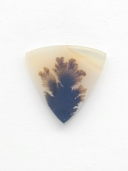 Scenic Dendritic Agate Cabochon – Natural Landscape Stone