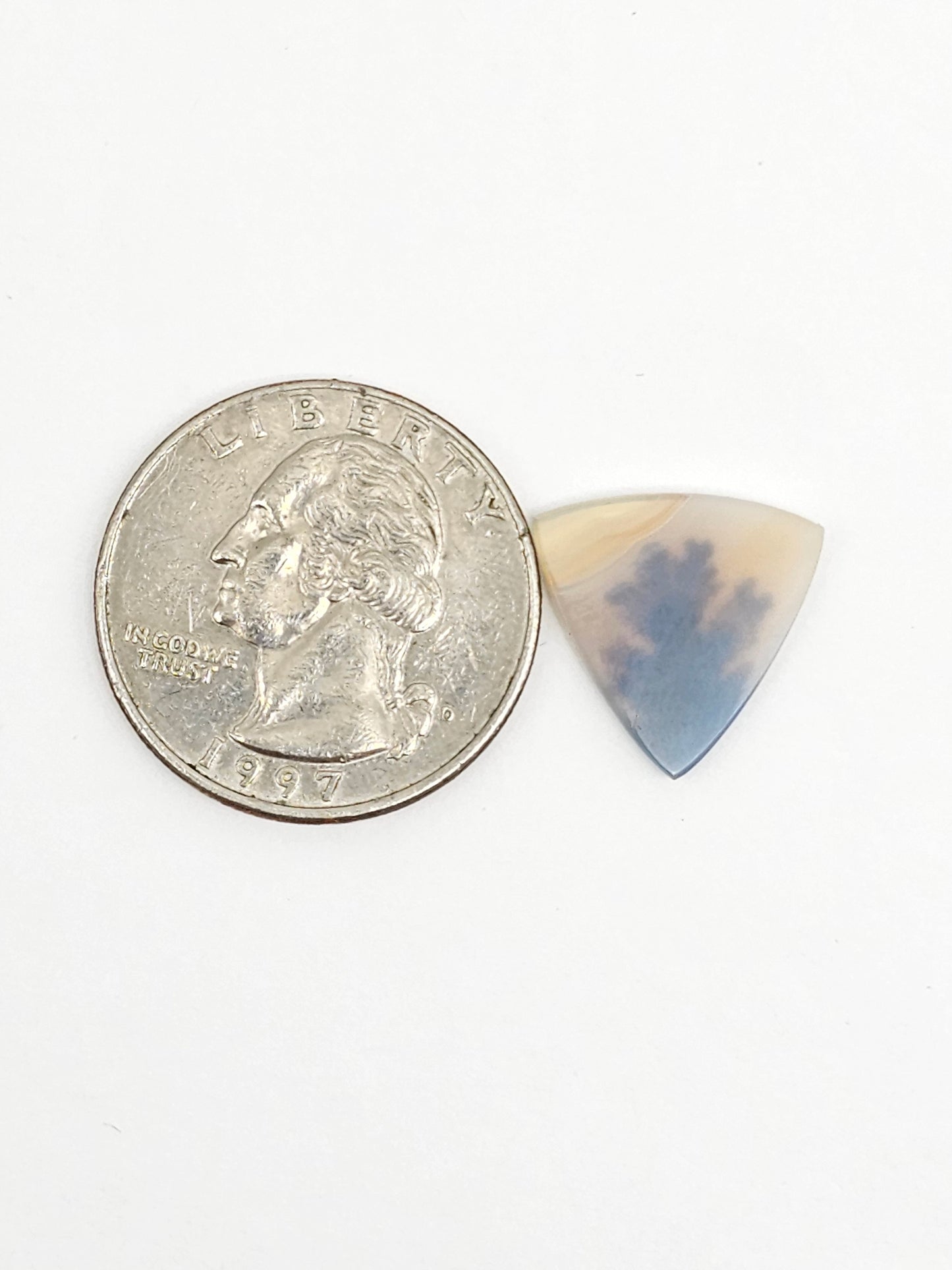 Scenic Dendritic Agate Cabochon – Natural Landscape Stone