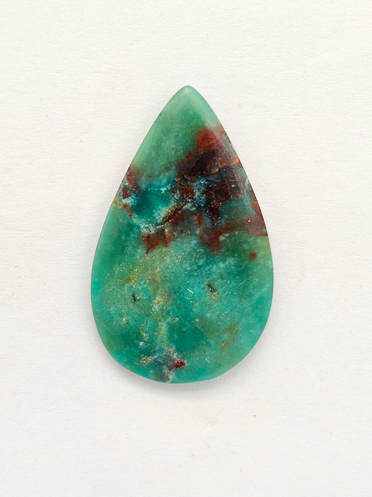 Mexican Chrysocolla Oval Cabochon – Blue Green Natural Stone